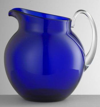 Mario Luca Giusti Plutone Blue Pitcher 6.25"H, 48 oz.