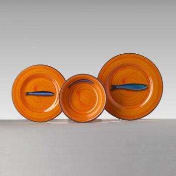 Mario Luca Giusti Aimone Orange Dinner Plate - Image 2