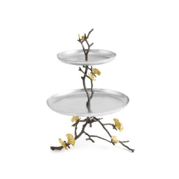 Michael Aram Butterfly Ginkgo 2 Tier Etagere - Image 3