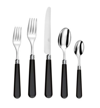 Capdeco Altea black 5-Piece Place Setting