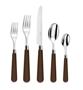 Capdeco Altea chocolate 5-Piece Place Setting