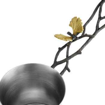 Michael Aram Butterfly Ginkgo Coffee Pot with Spoon - 2 Sizes - Image 2