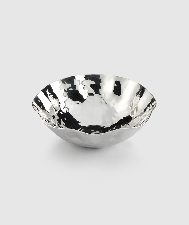 Mary Jurek Blossom Free Form Stainless Steel Bowl 5" x 2"