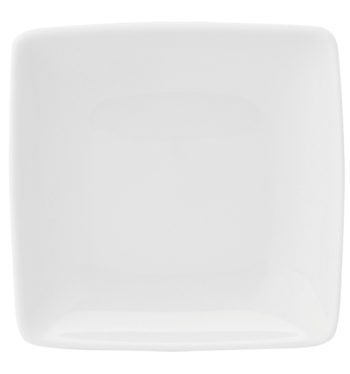 Vista Alegre Carre White Dessert Plate  L 8.25" x H 1"