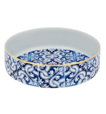 Vista Alegre Transatlântica Medium Salad Bowl Azulejos 58 oz.