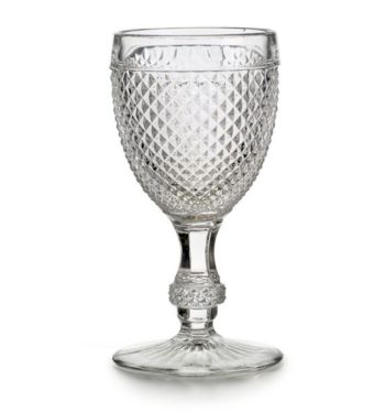 Vista Alegre Bicos Clear Set/4 Red Wine Goblets 7.1 oz, 6.02"H