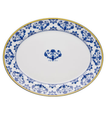 Vista Alegre Castelo Branco Medium Oval Platter  L 13.75" x W 10.75" x H 1.5"