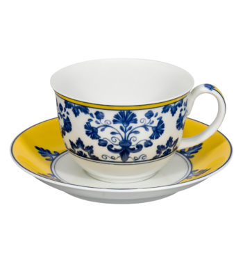 Vista Alegre Castelo Branco Tea Cup & Saucer 8.75 oz