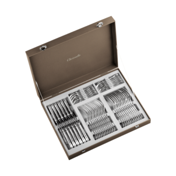 Christofle Marly Silver Plated 48 Piece Set with Chest - For 12 People
