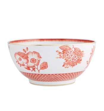 Oscar de la Renta Coralina Fruit Bowl 11"D x 5.11"H