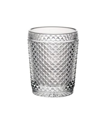Vista Alegre Bicos Clear Set/4 Old Fashion 8.5 oz, 4.2"H