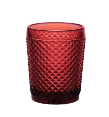 Vista Alegre Bicos Garnet Set/4 Old Fashion 8.5 oz, 4.2"H