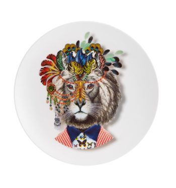 Christian Lacroix Love Who You Want Dessert Plate Jungle King 9"D