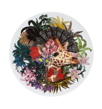 Christian Lacroix Love Who You Want Charger Plate Jungle Doña Jirafa 13"D