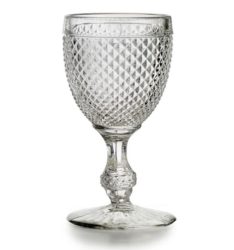 Vista Alegre Bicos Clear Set/4 Water Goblets 9.5 oz, 6.7"H