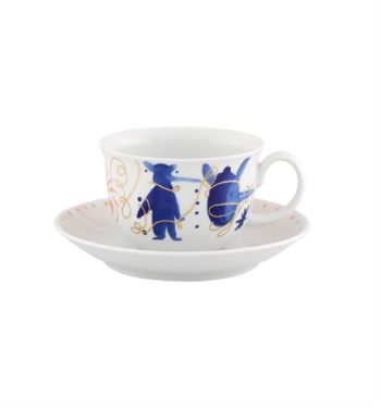 Vista Alegre Folkifunki Tea Cup and Saucer 9.25 oz