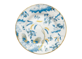 Ginori 1735 Oro Di Doccia Turchese Flat Bread Plate 7"