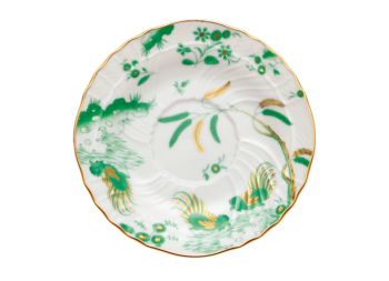 Ginori 1735 Oro Di Doccia Giada Tea Saucer 6"