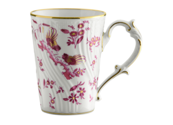 Ginori 1735 Oro Di Doccia Magenta Mug 13 1/2 oz