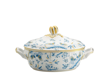 Ginori 1735 Oro Di Doccia Turchese Tureen with Cover 111 3/4 oz.