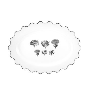 Christian Lacroix Herbariae Large Oval Platter 16.2"L x 11.7"W