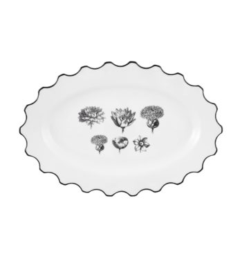 Christian Lacroix Herbariae Small Oval Platter 12'L x 9"W