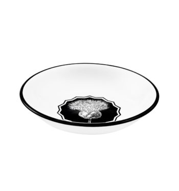 Christian Lacroix Herbariae Medium Shallow Bowl 6"D x 1.4"H, 5.1 oz
