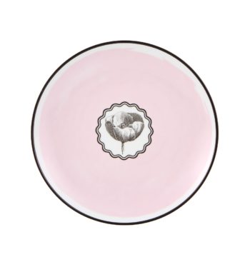 Christian Lacroix Herbariae Dessert Plate Pink 9.1"D