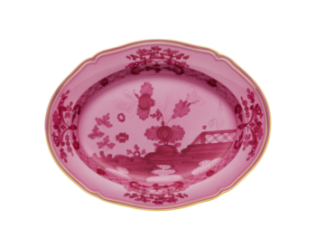 Ginori 1735 Oriente Italiano Porpora Oval Platter 13 1/2"