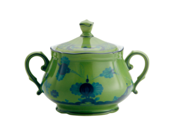 Ginori 1735 Oriente Italiano Malachite Sugar bowl for 6 9 1/2 oz.
