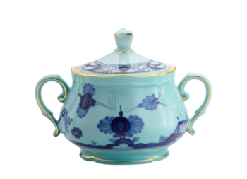Ginori 1735 Oriente Italiano Iris Sugar Bowl for 6 9 1/2 oz.