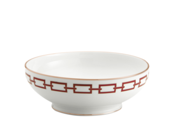 Ginori 1735 Catene Scarlatto Salad Bowl 10 1/2"
