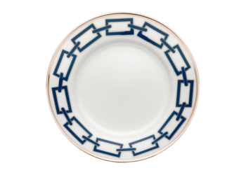 Ginori 1735 Catene Zaffiro Flat Bread Plate 6 1/2"