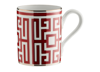 Ginori 1735 Labirinto Scarlet Mug 13 1/2 oz.