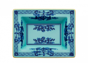 Ginori 1735 Oriente Italiano Iris Rectangular vide poche 6 x 7.5