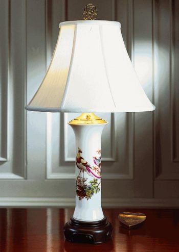 Mottahedeh Chelsea Bird Trumpet Lamp 25.5"H