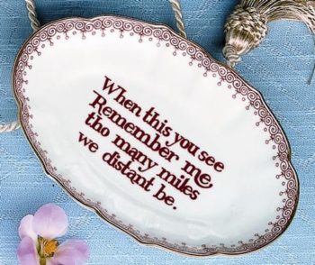 Mottahedeh Remember Me Verse Tray 5.75"L - Image 2