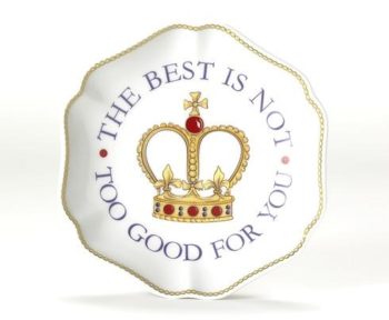 Mottahedeh "The Best is not too good for you" Ring Tray 5.25"D - Image 2