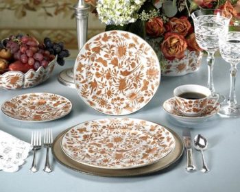 Mottahedeh Sacred Bird & Butterfly 5 Piece Place Setting