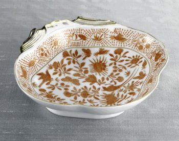 Mottahedeh Sacred Bird & Butterfly Shell Dish 8.25" - Image 2