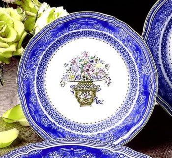 Mottahedeh Mandarin Bouquet Bread & Butter 8"