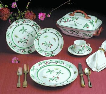 Mottahedeh Famille Verte 5-Piece Place Setting
