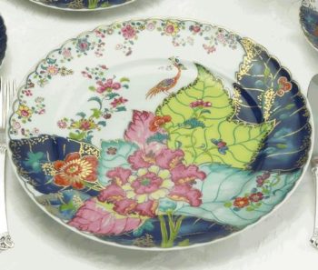 Mottahedeh Tobacco Leaf Rim Soup Plate 10"