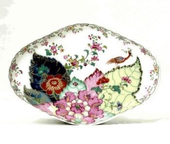 Mottahedeh Tobacco Leaf Oval Dish 7.5"L x 5.25"W