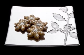Arthur Court Holly 12" Square Tray