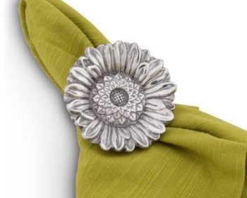 Arthur Court Butterfly and Flower Napkin Rings, Set of 4 - Image 2