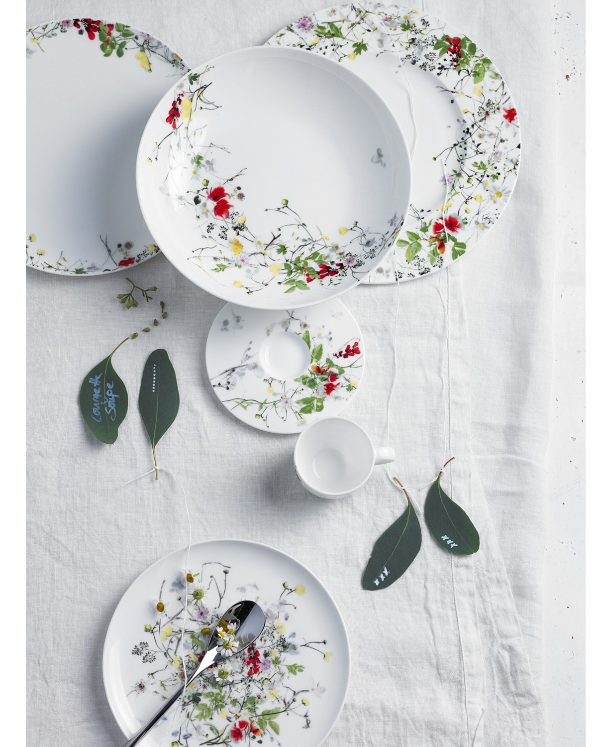 Rosenthal 10530-405108-10218 Brillance Fleurs Des Alpes Bread Plates 18 cm 