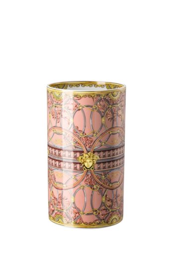 Versace La Scala del Palazzo Rosa Vase 11.75"H