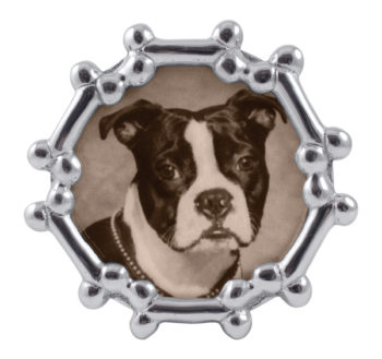 Mariposa Dog Bone Round Frame 5.25"D