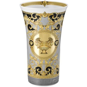 Versace Prestige Gala Grey Vase 13.5'H